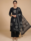 Black with White Ready Made Kurti Set