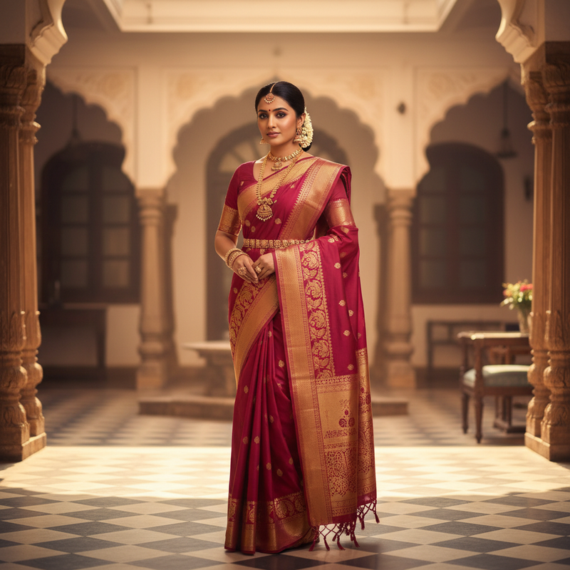 Semi Kanjivaram Silk Sarees