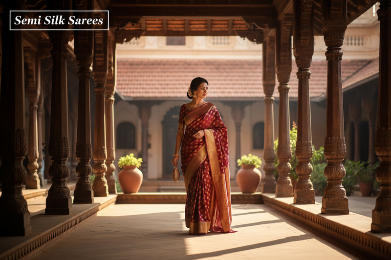 Semi Silk Sarees