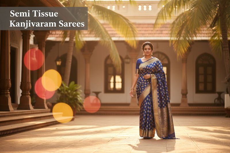Semi Tissue Kanjivaram Sarees
