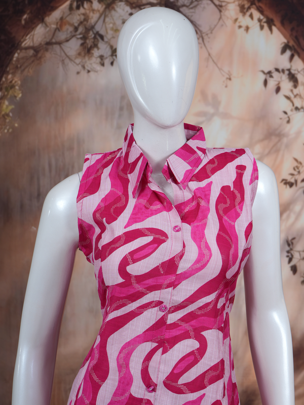 Pink Cotton Co-ord Set