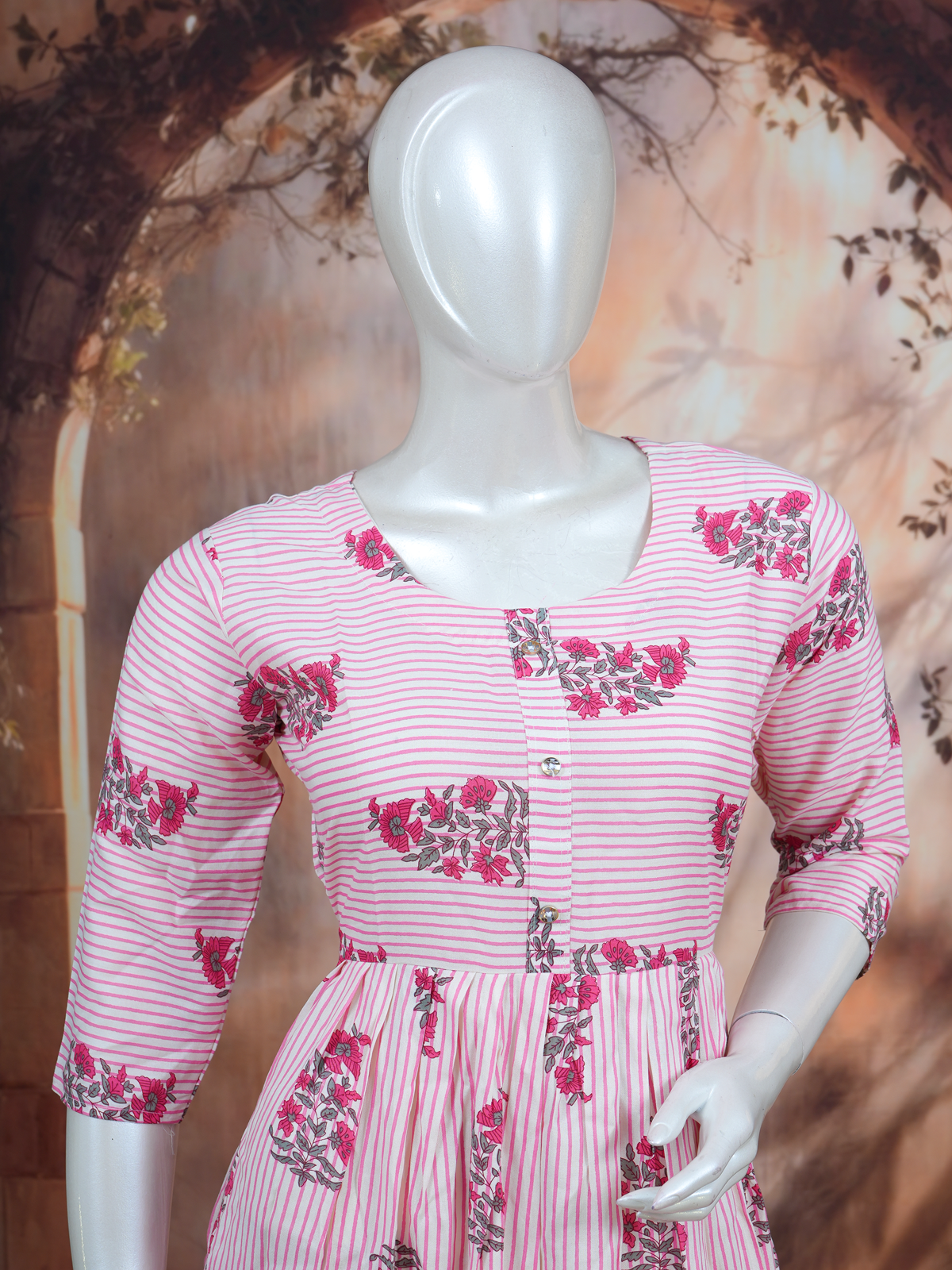 Pink Anarkali Set