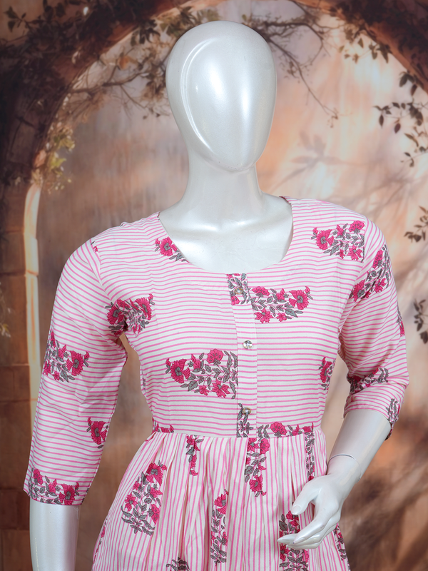 Pink Anarkali Set