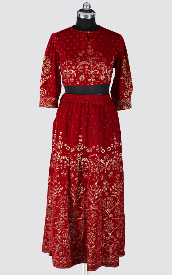 Red - Lehenga Choli