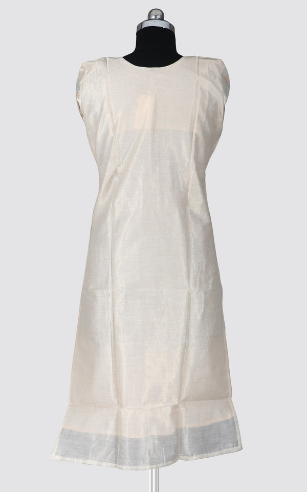 White - Printed Side Slit Kurti