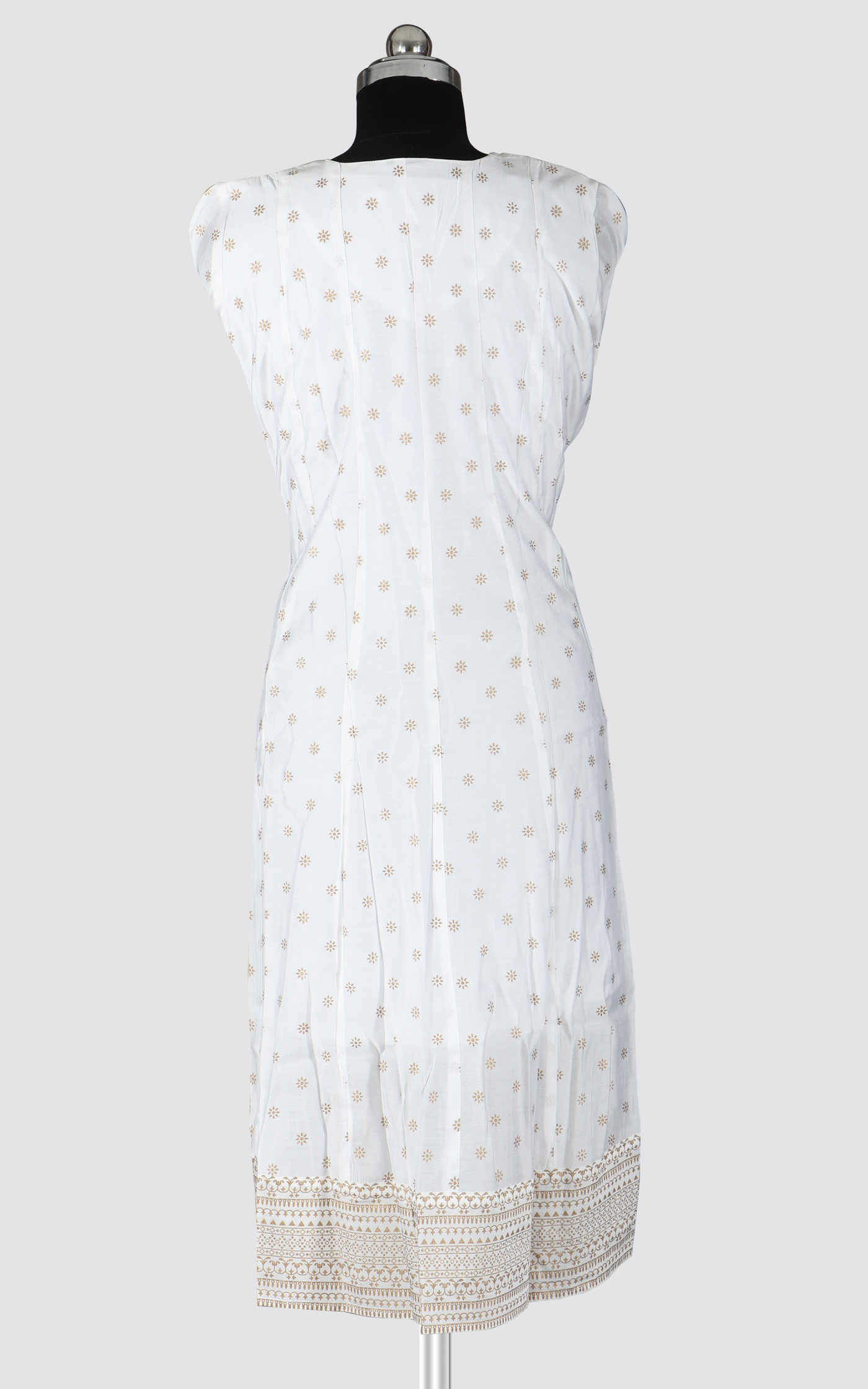 White - Printed Anarkali Kurti