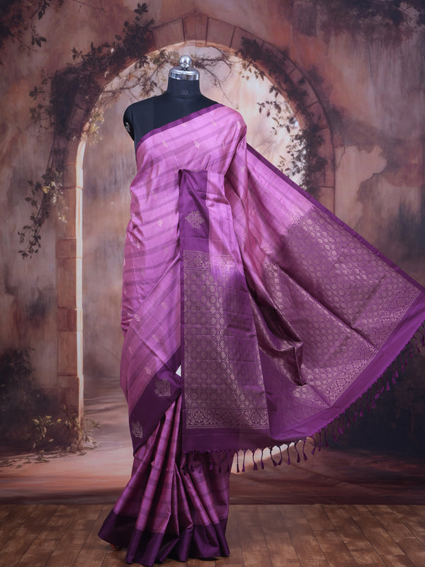 Royal Purple Pure Silk Kanchipuram Saree