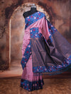 Onion Pink Semi Silk Saree