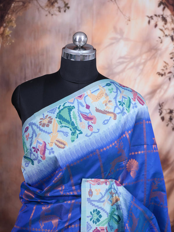 Royal blue Semi Silk Saree