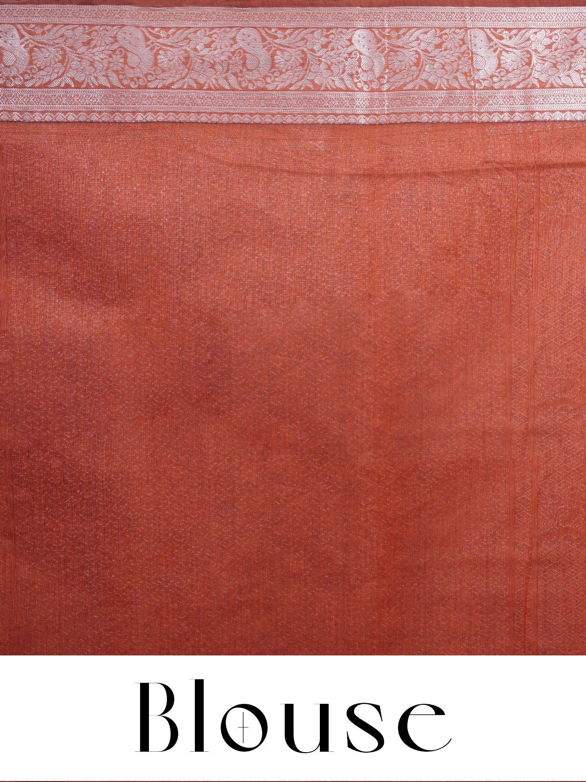 Rust Orange Silk Cotton Saree