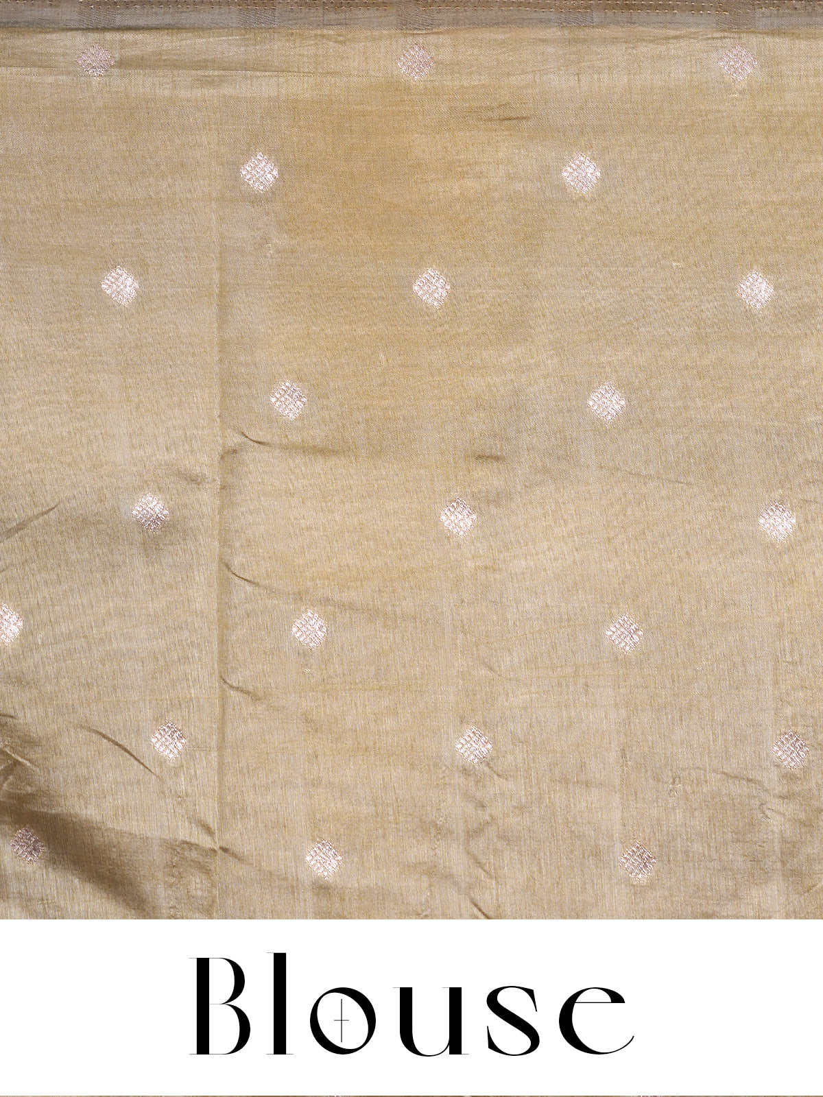 Olive Green with Rose Gold - Semi Tussar Saree