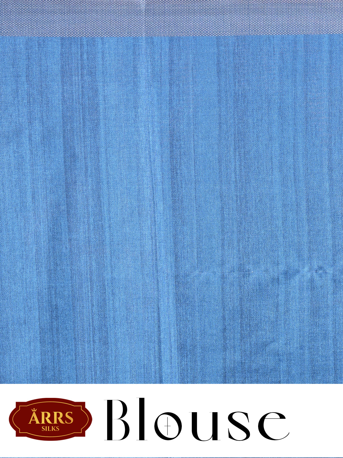 Steel Blue with Zari Stripes Pallu - Semi Tussar Saree