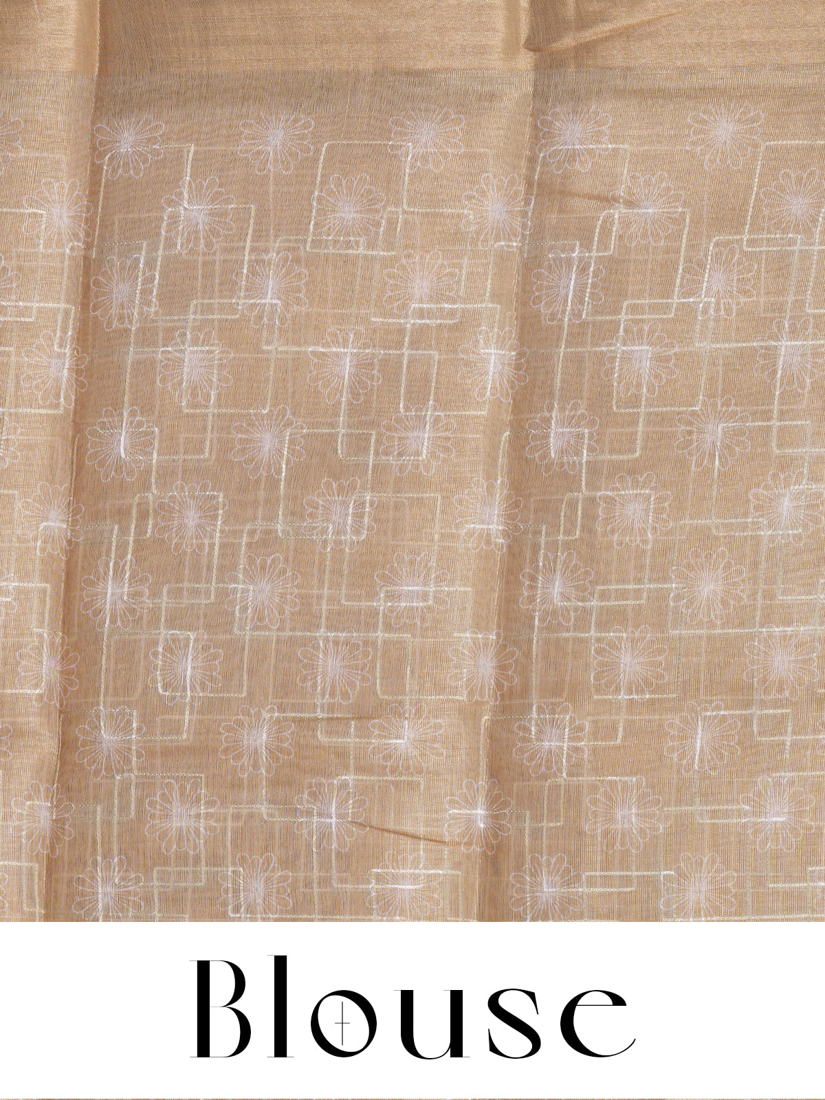 Beige with Multicolor Pallu - Linen Cotton Saree