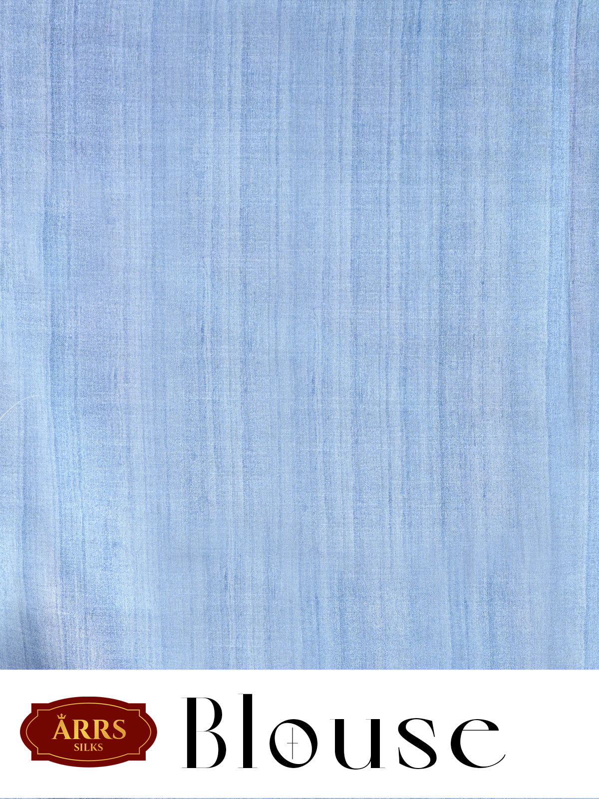 Ice Blue with Multicolor Floral Pallu - Semi Tussar Saree