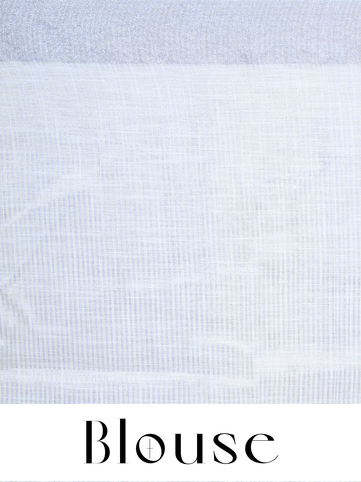 Off-White with Silver - Linen Cotton Saree