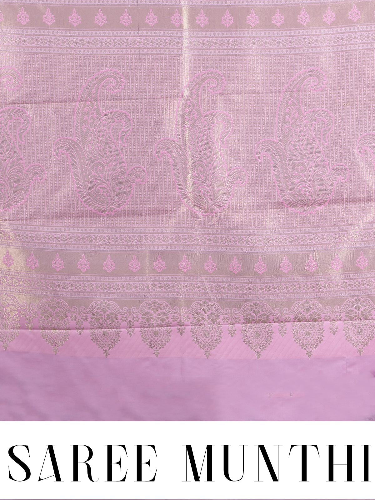 Peacock Blue and Baby Pink Kanchipuram Fancy Silk Saree