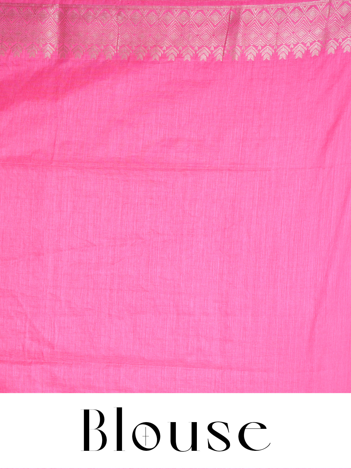 Pink with Gold Zari- Semi Tussar Saree