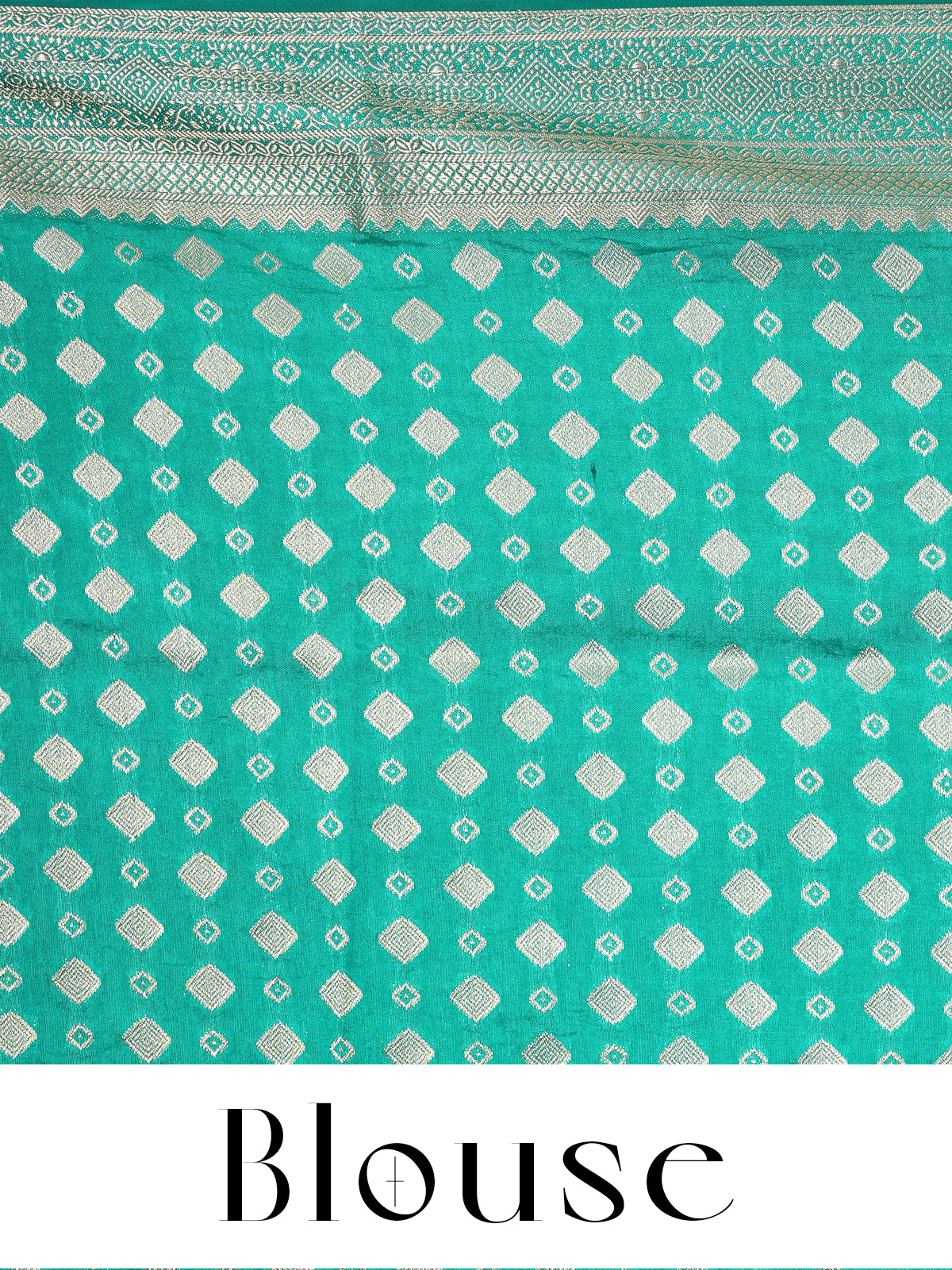 Off-White with Emerald Green - Semi Tussar Saree