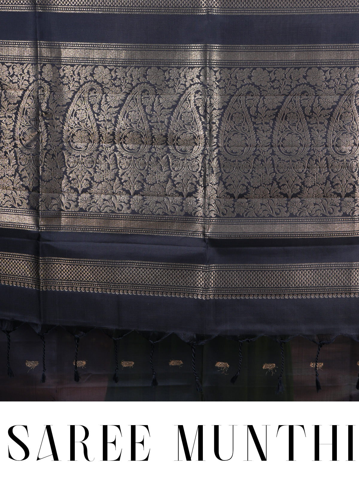 Black with Gold - Pure Kanchipuram Silk Saree