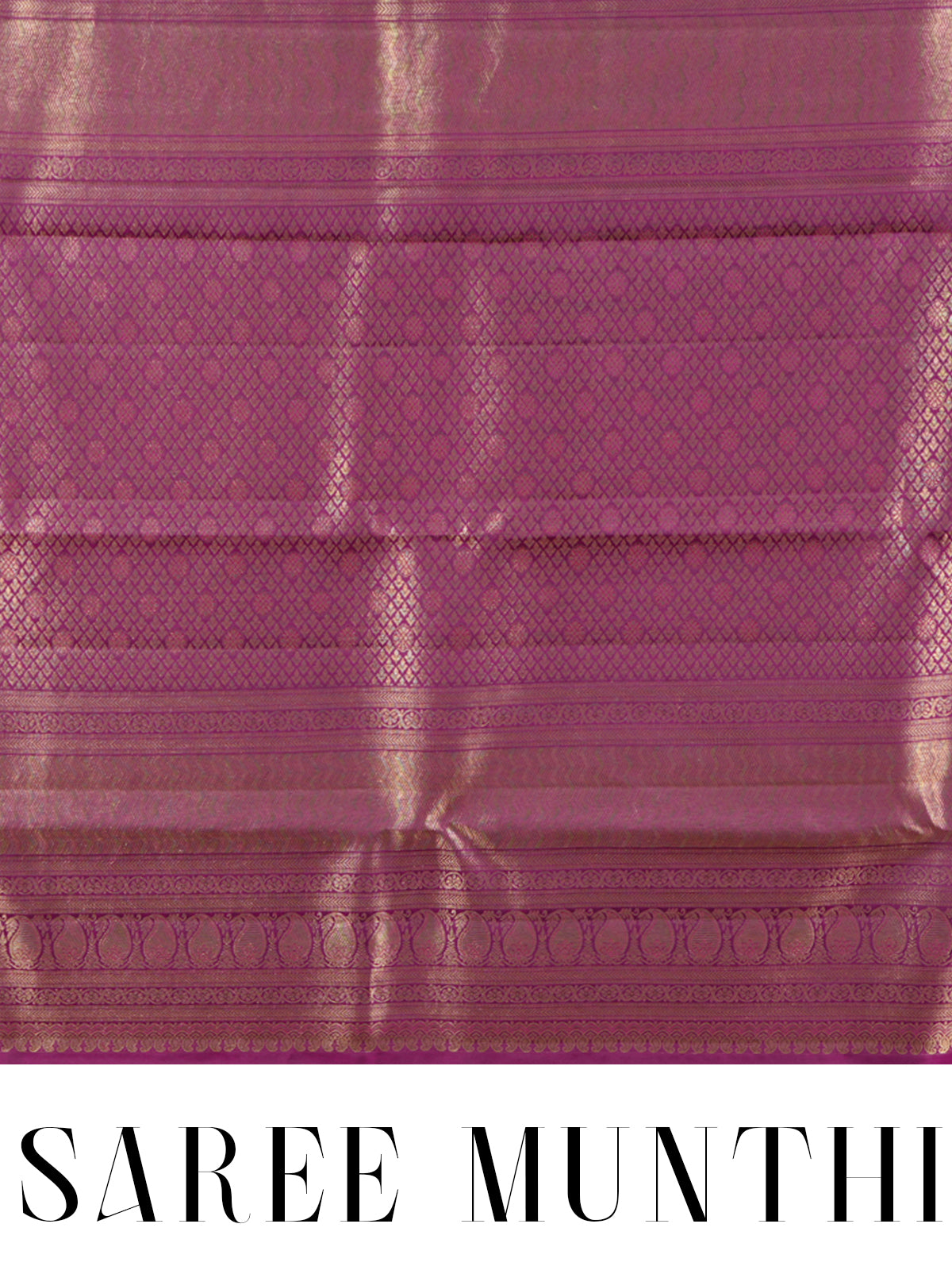 Royal Magenta and Gold Kanchipuram Silk Saree