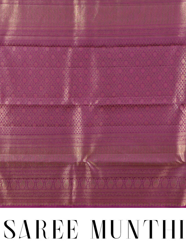 Royal Magenta and Gold Kanchipuram Silk Saree