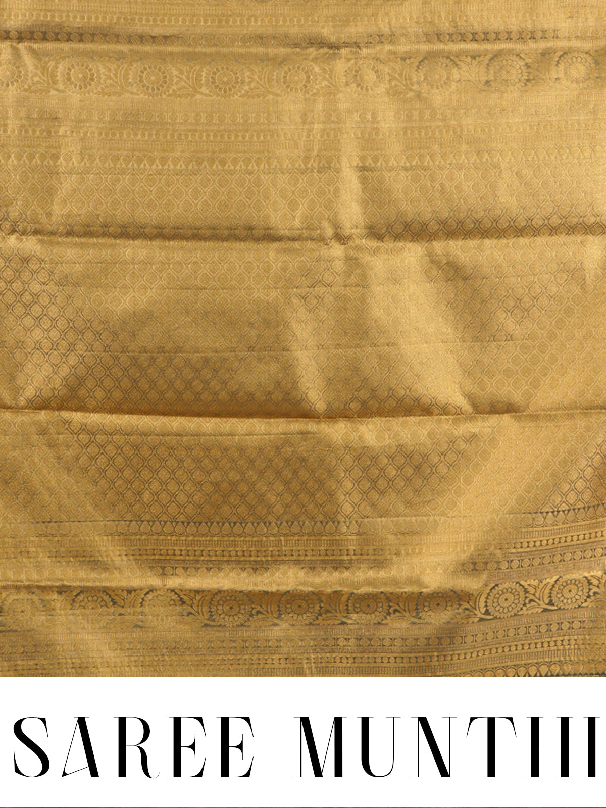 Mustard Yellow and Bottle Green Kanchipuram Silk Saree
