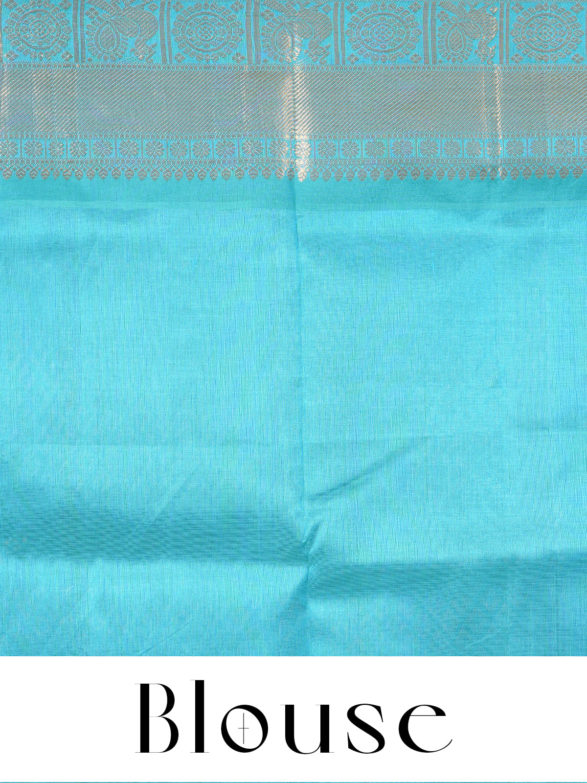 Elegant Pure Silk Cotton Saree in Lavender and Turquoise Blue