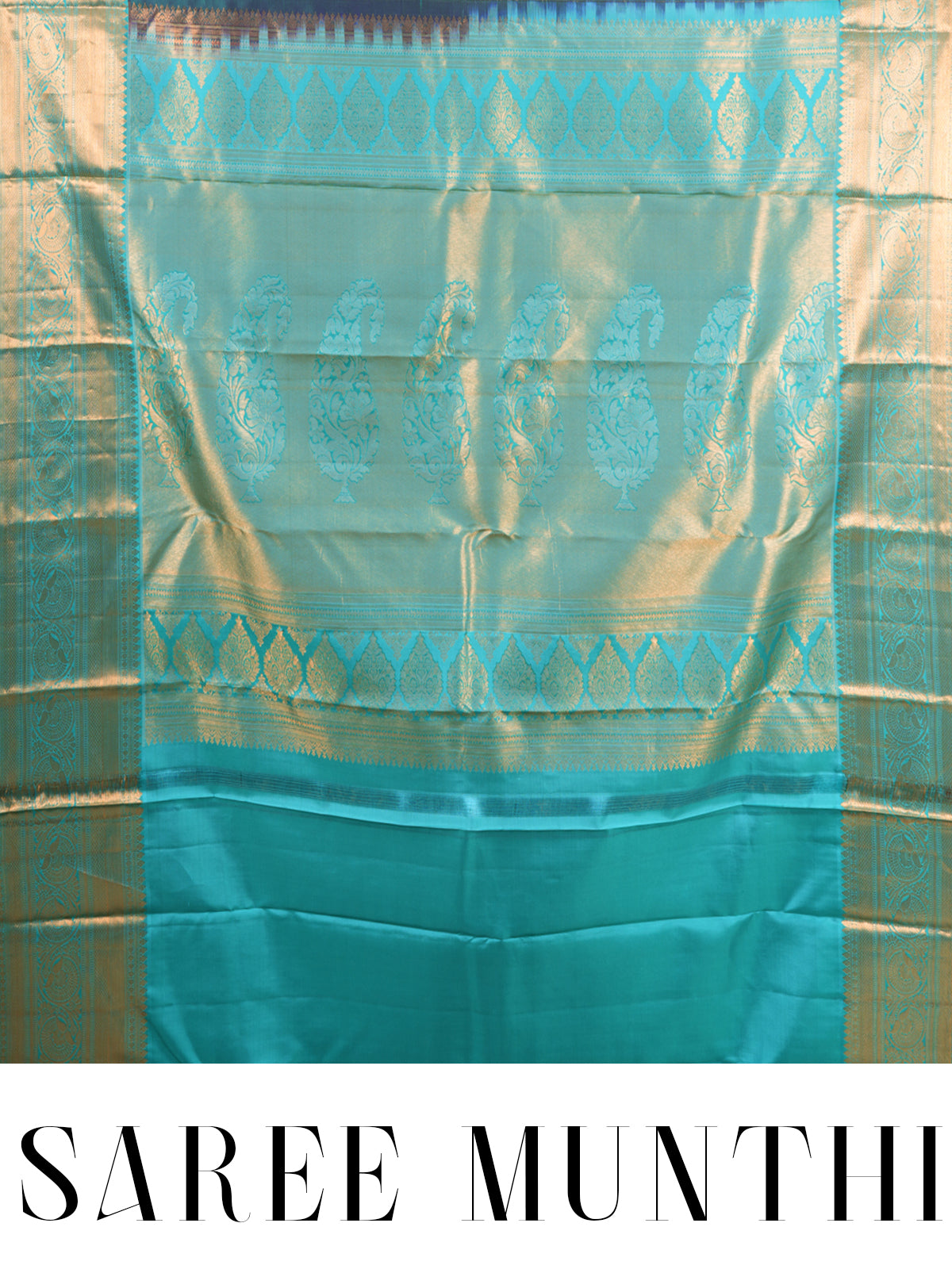 Exquisite Royal Purple and Mint Green Kanjivaram Silk Saree