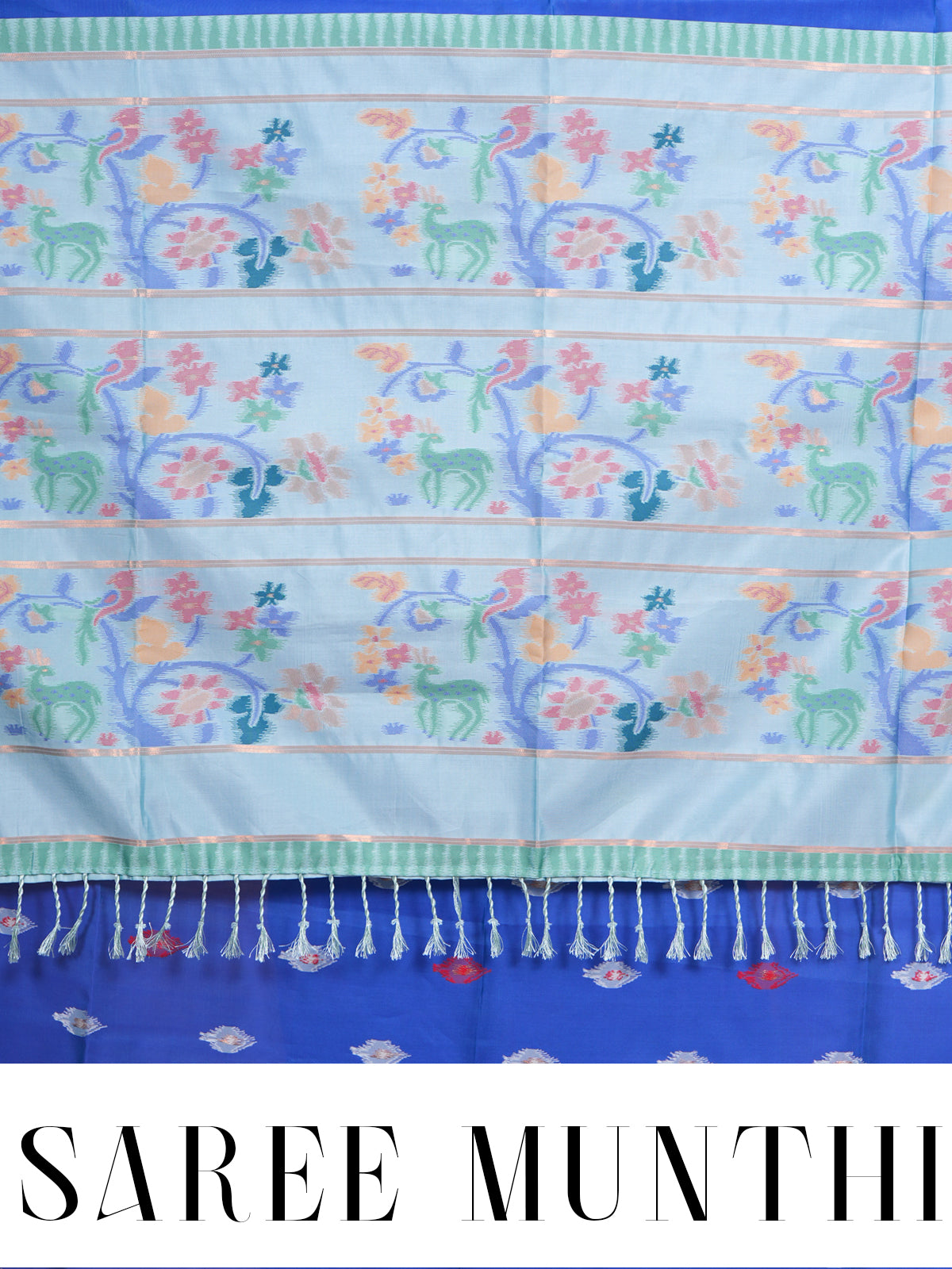 Royal Blue Semi Silk Saree
