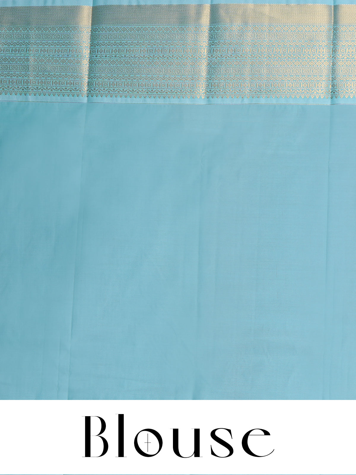 Red Saree with Sky Blue Kanchipuram Fancy Silk Saree