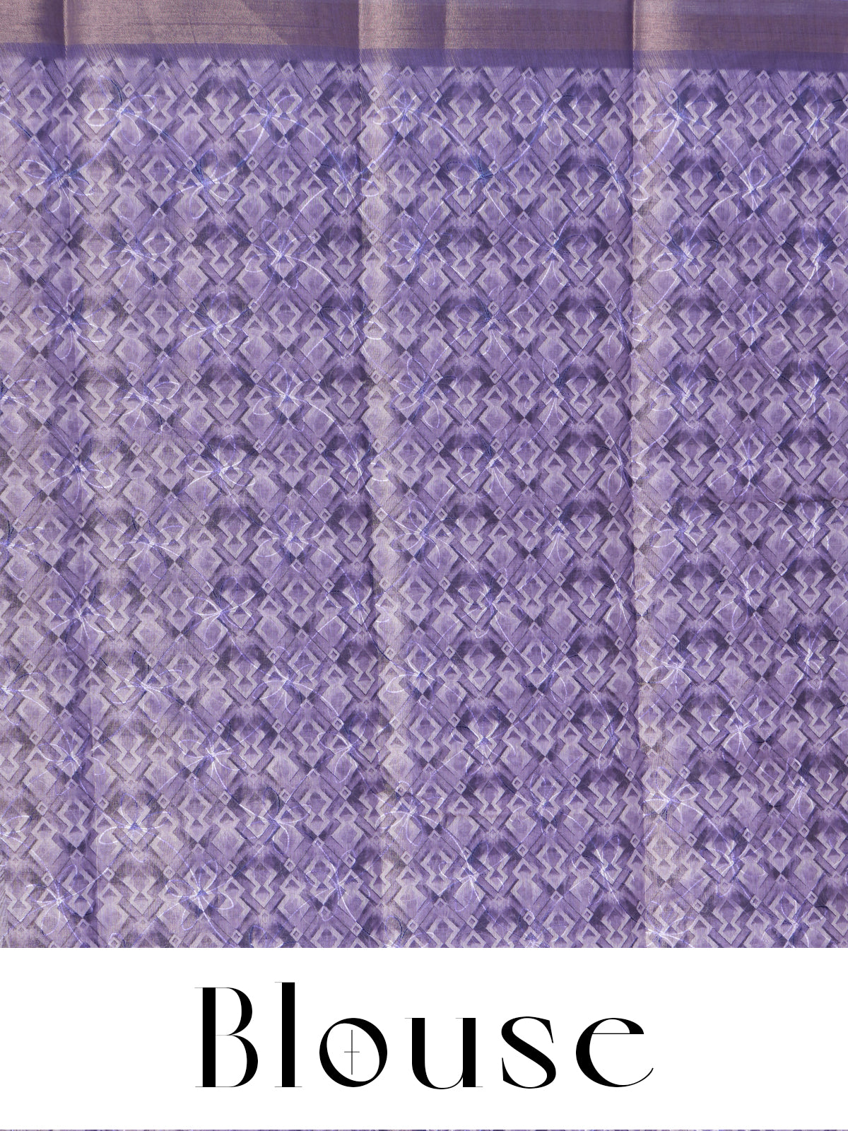 Lavender with Purple - Linen Cotton Saree