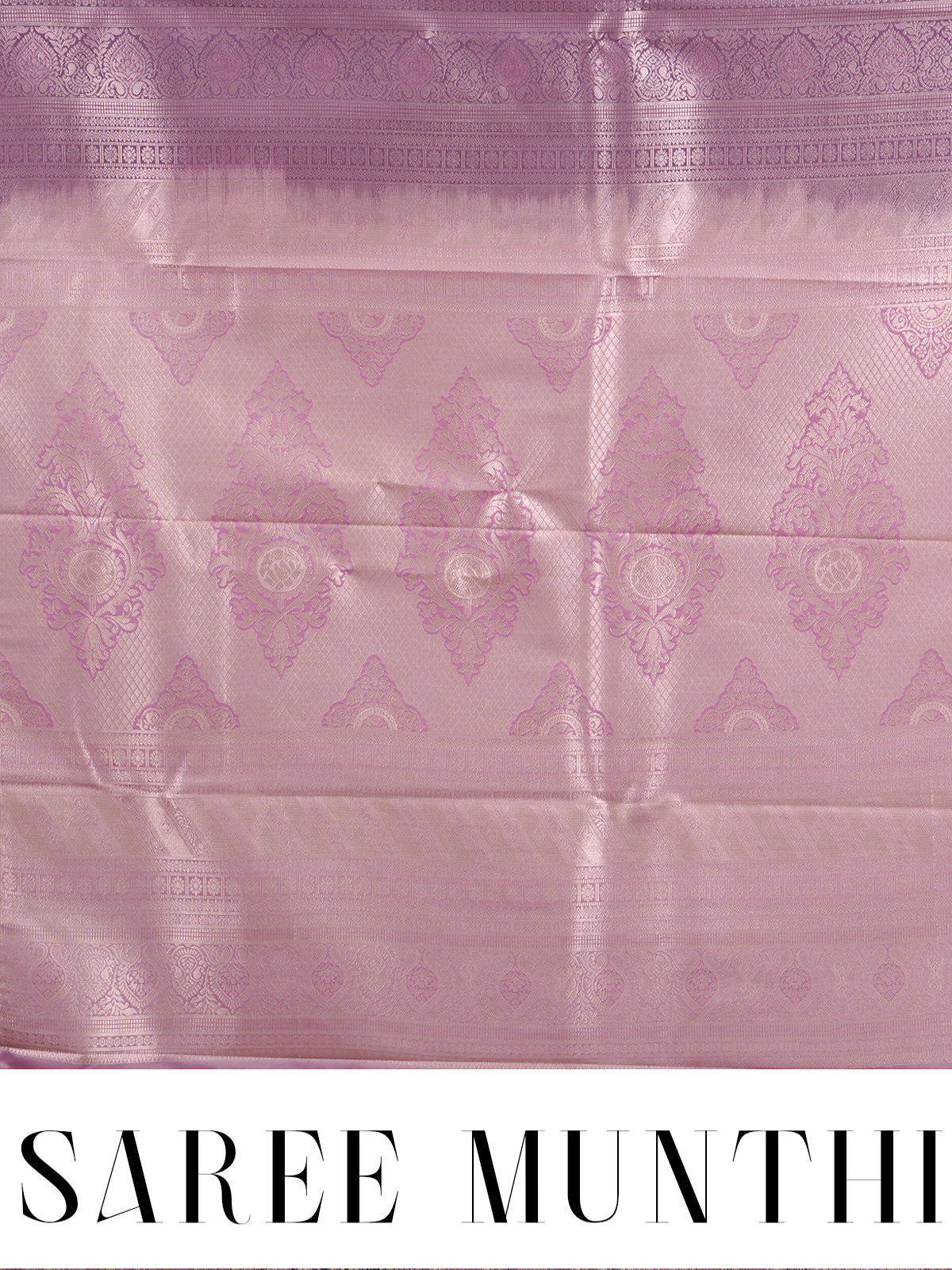 Royal Violet and Pastel Pink Kanchipuram Fancy Silk Saree
