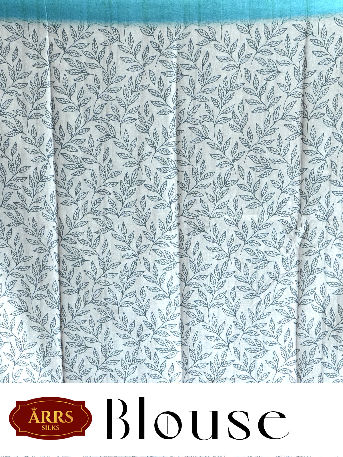 Sky Blue with Teal - Semi Tussar Saree