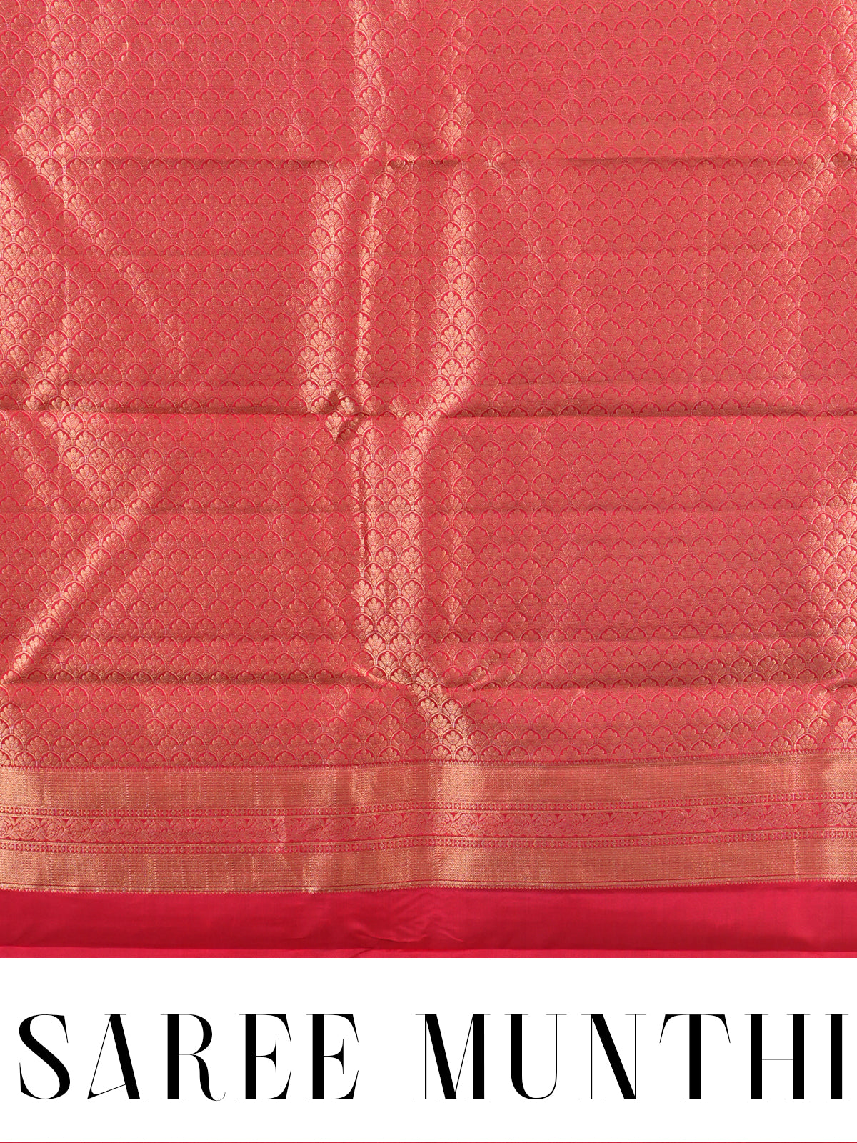 Light Green with Crimson Red - Pure Kanchipuram Silk Saree