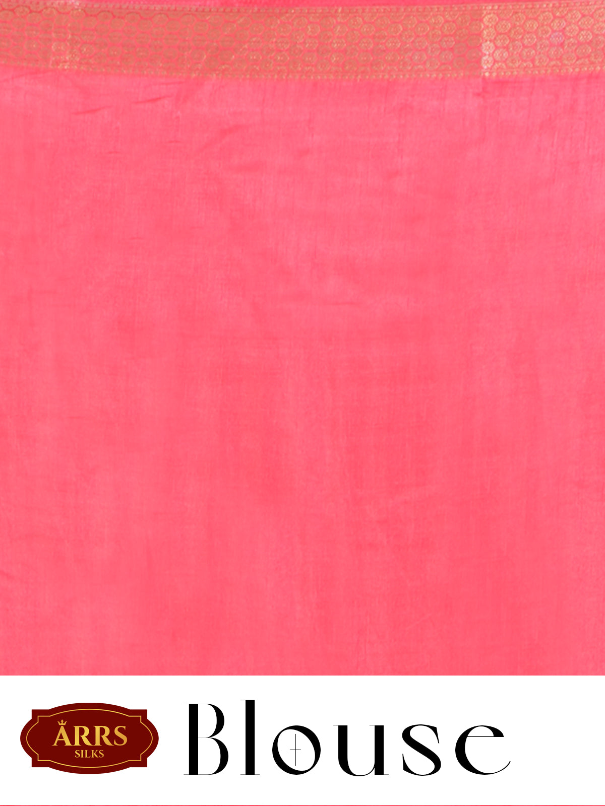 Orange with Pink Saree - Semi Raw Silk Saree
