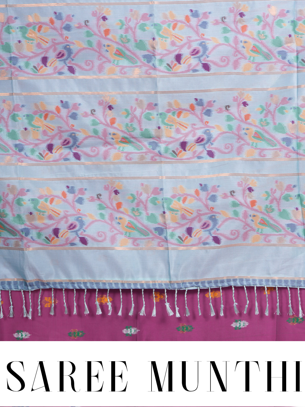 Wine Purple Semi Silk Saree