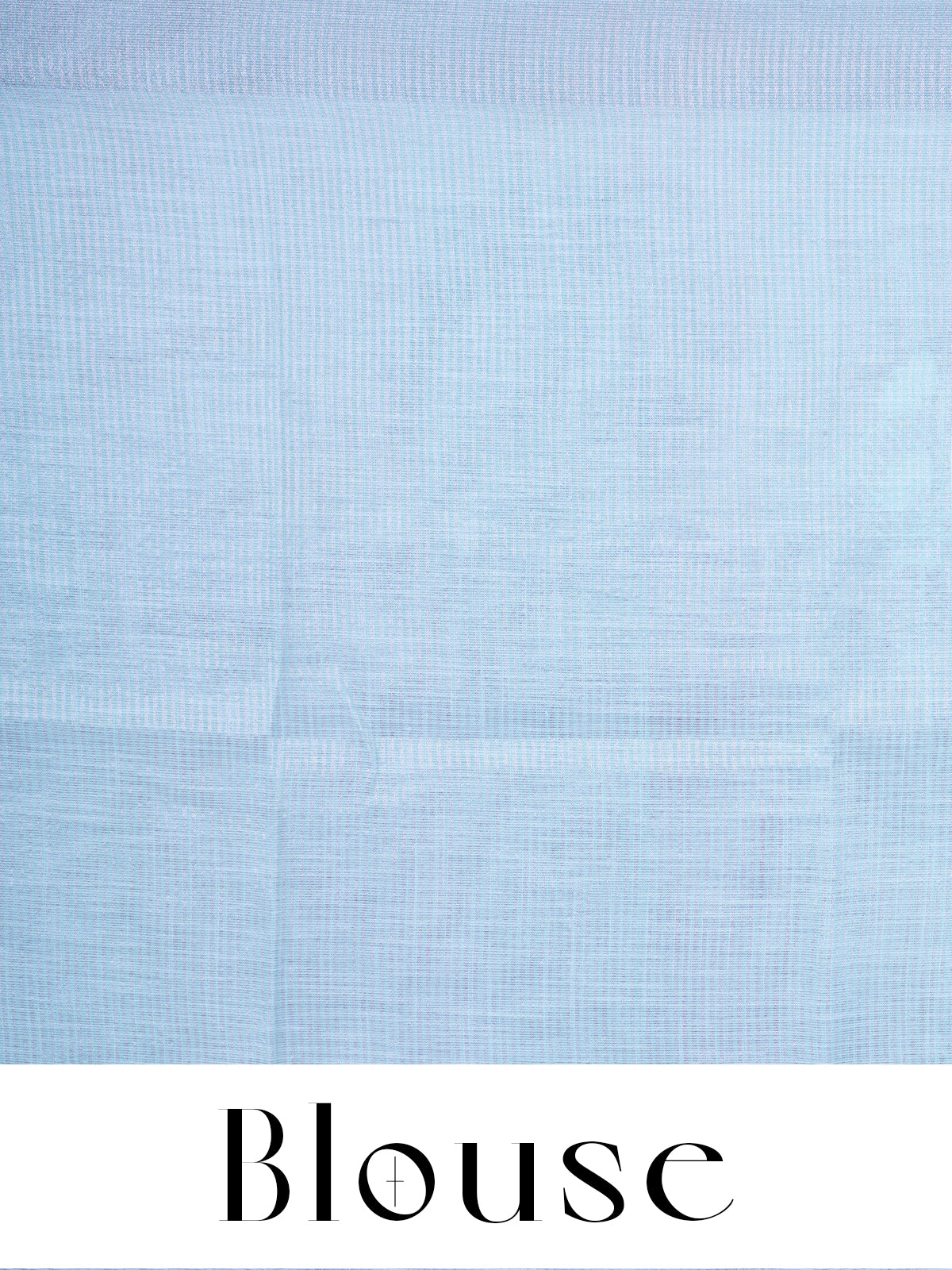 Sky Blue with Silver White Pallu - Linen Cotton Saree