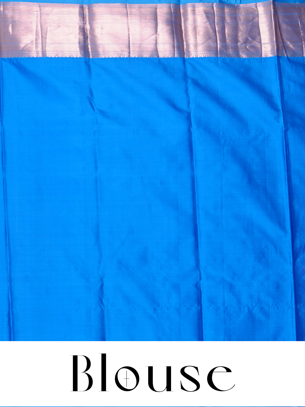 Rani Pink and Sky Blue Kanchipuram Silk Saree