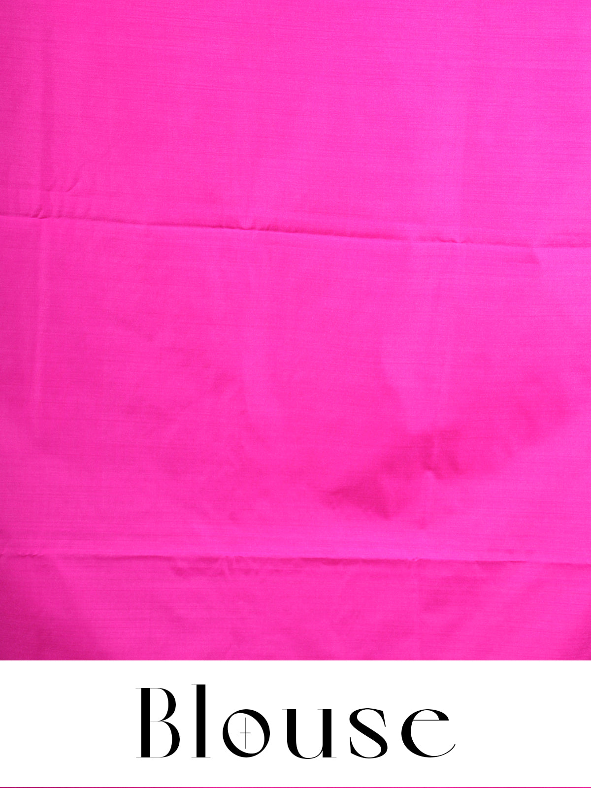 Peacock Blue with Rani Pink Semi Silk Saree
