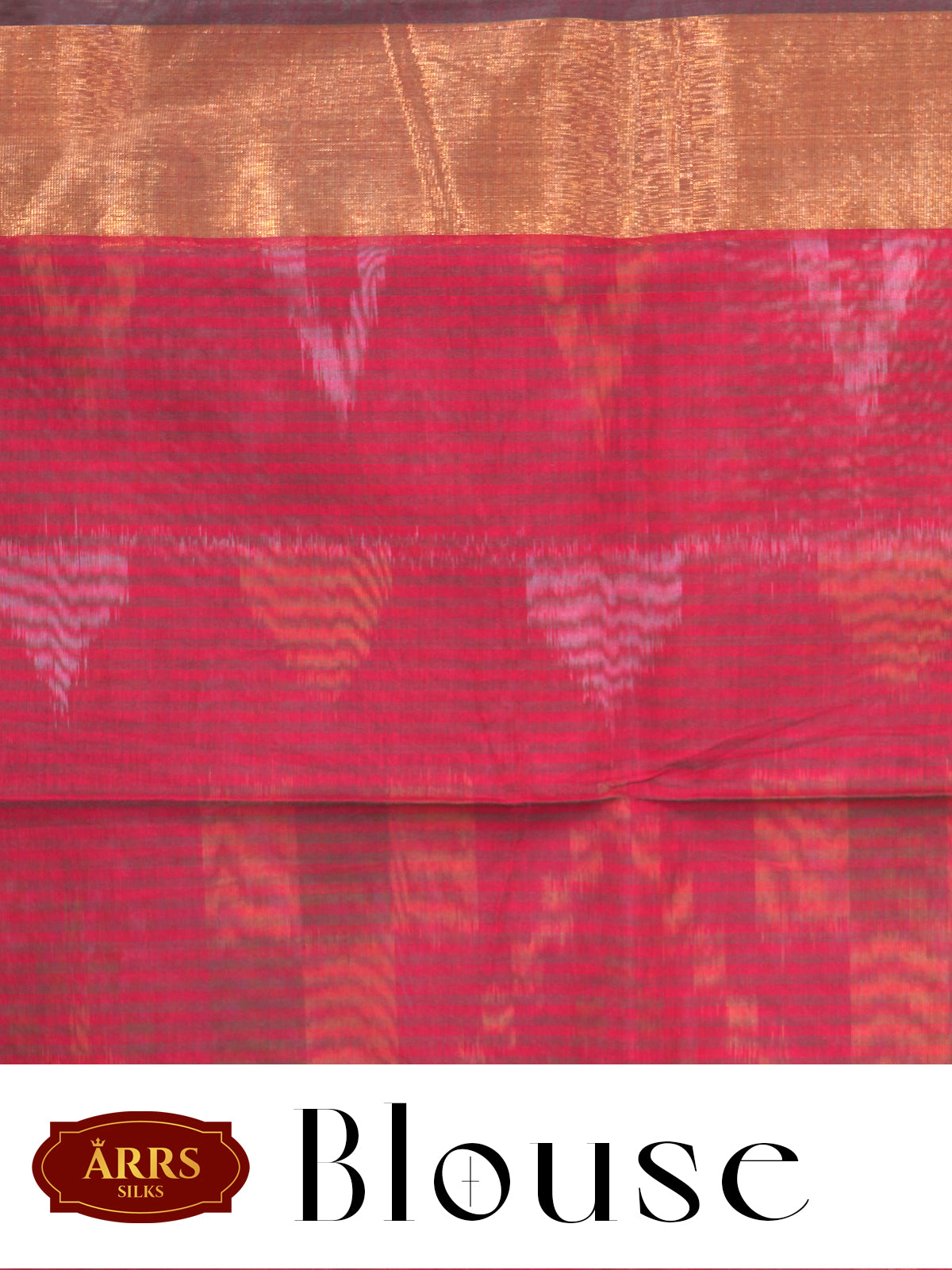 Olive Green with Red - Pochampalli Cotton Saree
