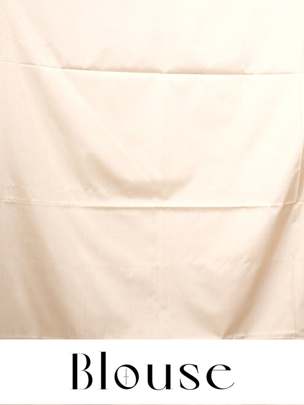 Grey with sandal Semi Silk Saree