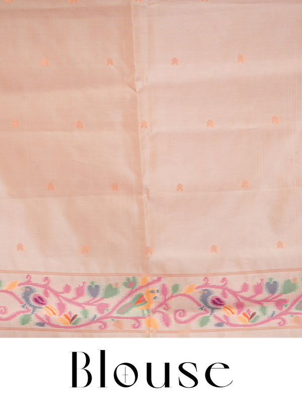 Magenta Pink Semi Silk Saree