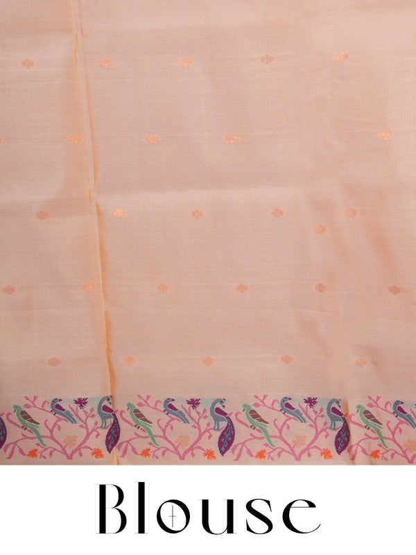 Rani Pink Semi Silk Saree