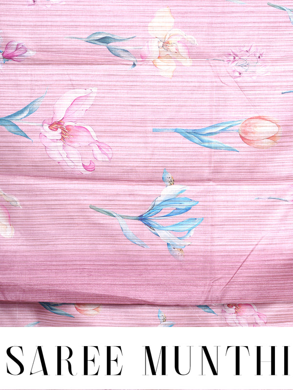 Onion Pink with Multicolor Munthi Dola Silk Saree