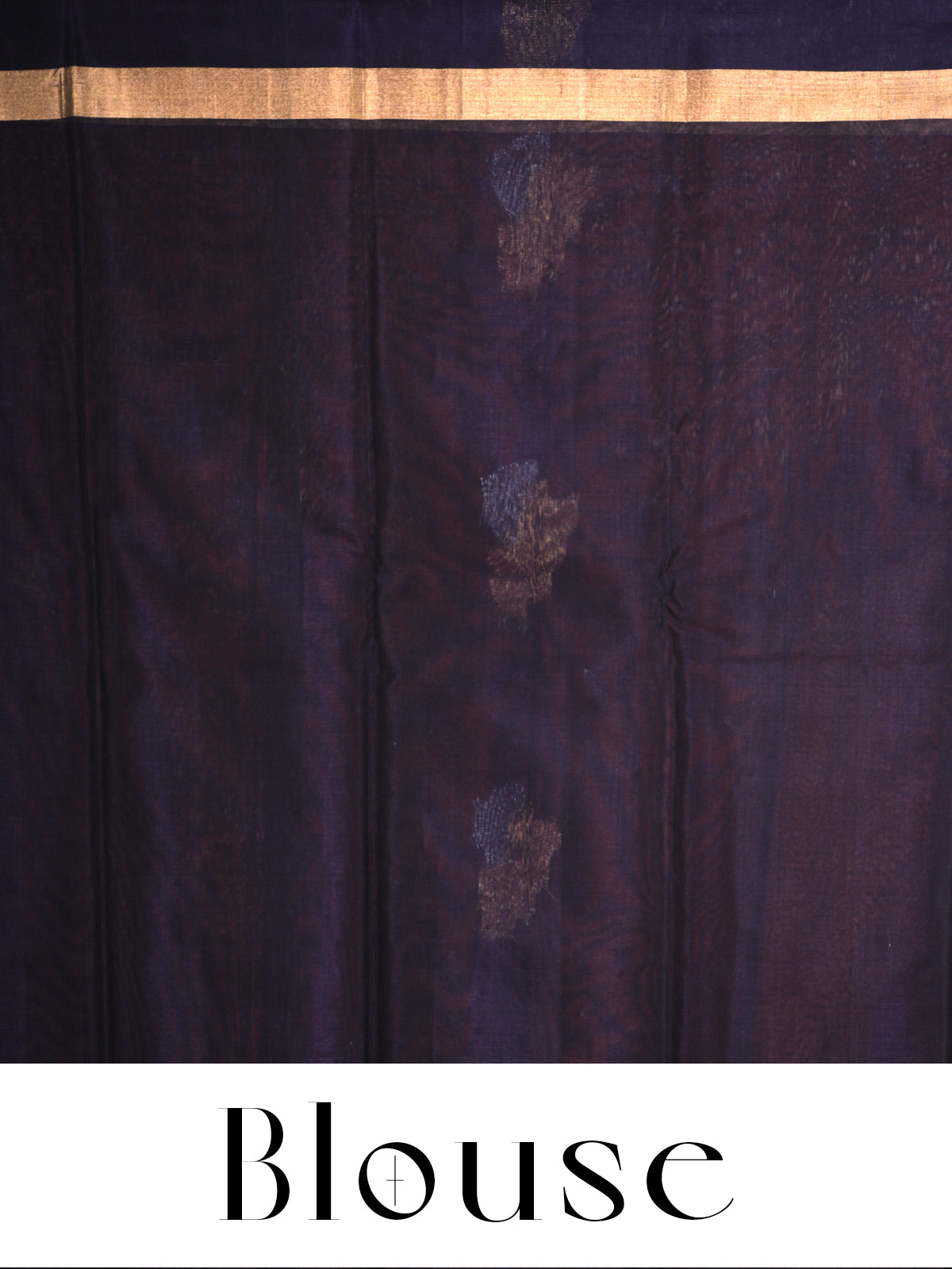 Maroon with Navy Blue - Pure Silk Cotton Saree