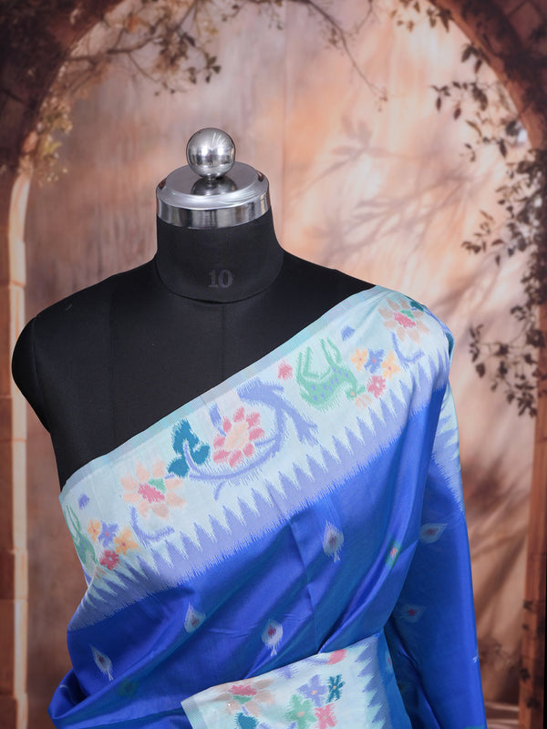 Royal Blue Semi Silk Saree