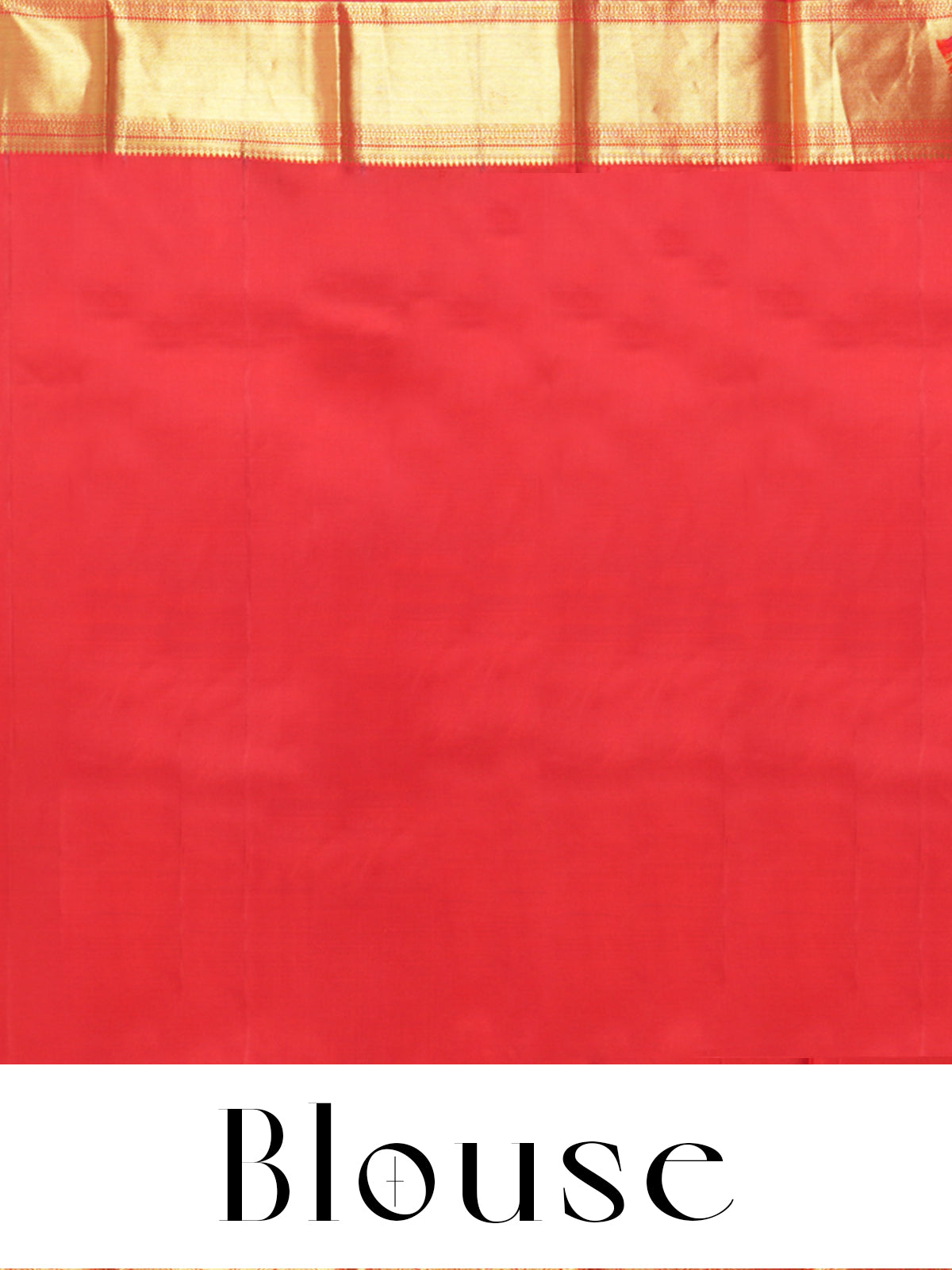 Regal Crimson Red and Antique Gold Kanjivaram Silk Saree