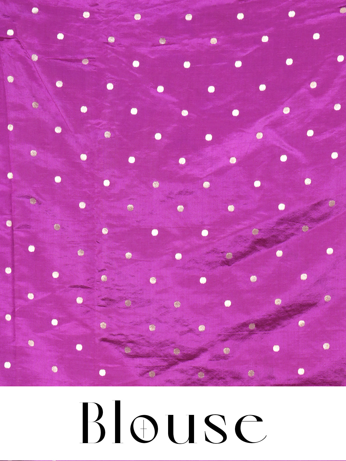 Magenta Purple with Silver Zari - Semi Tussar Saree