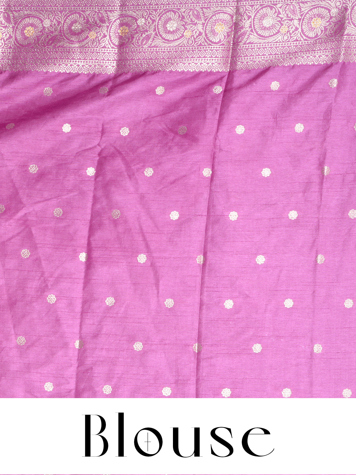 Magenta Pink with Silver/Gold Zari - Semi Tussar Saree
