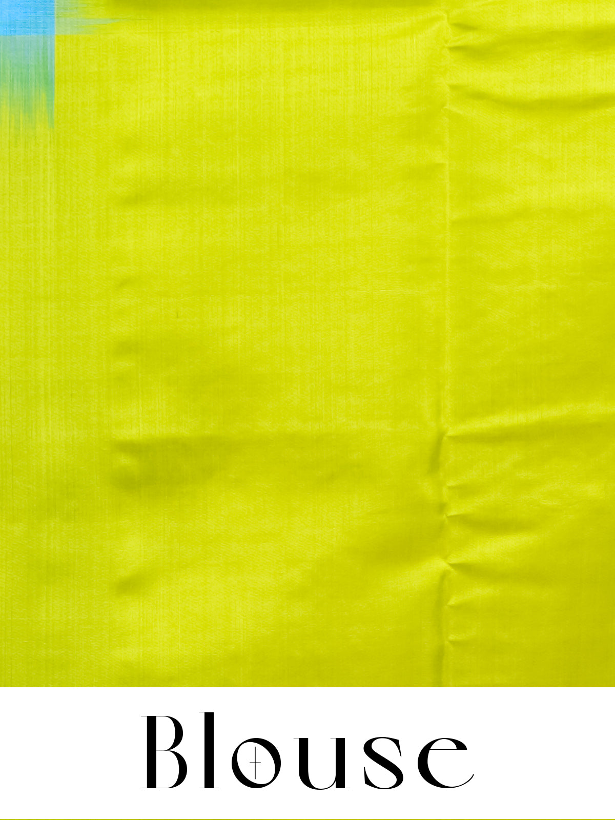 Vibrant Sky Blue & Lime Green Kanchipuram Style Silk Saree